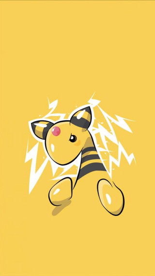Cartoon character yellow background striped - cat free wallpaper for mobile