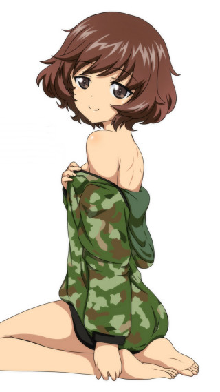 Woman bathing suit sitting camouflage - suit free wallpaper for mobile