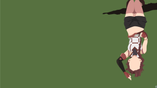 Woman upside down kneeling black - down free wallpaper