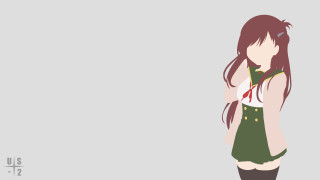 Girl short dress hands hips - minimalist free wallpaper for desktop