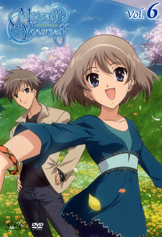 Blue dress girl man field - alice prin free wallpaper for mobile