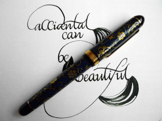 Fountain pen paper writing underneath - top of a piece free wallpaper