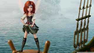 Cartoon character boat water pirate - cliff childs free wallpaper