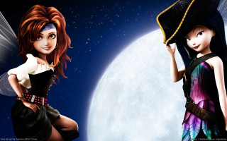 Cartoon characters couple full moon - a couple of cartoon characters free wallpaper