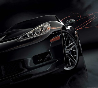 Black sports car red light 2 - fathi hassan free wallpaper for tablet