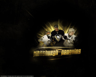 Pittsburgh penguins hockey team dark - a gold free wallpaper