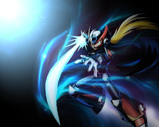 Woman black white sword blue - outfit free wallpaper