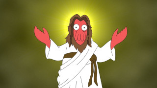 Cartoon jesus arms outstretched eyes - duccio free wallpaper