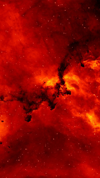 Red black space stars dust - free space wallpaper