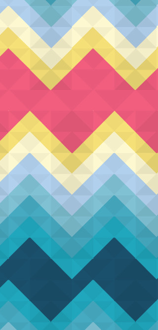 Colorful chevron pattern red center - surreal free wallpaper for mobile