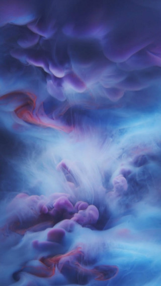 Blue purple red center cloud 2 - metaphysical free wallpaper for mobile