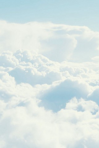 Plane flying high clouds blue 2 - free sky wallpaper for mobile