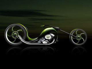 Futuristic motorcycle green black kinetic - a futuristic motorcycle free wallpaper