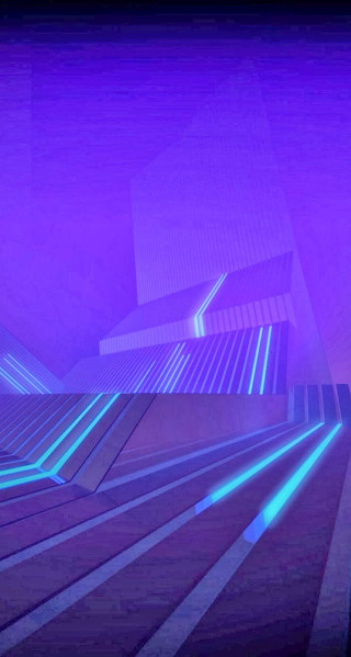 Purple background lines shapes pattern - volumetric free wallpaper for mobile