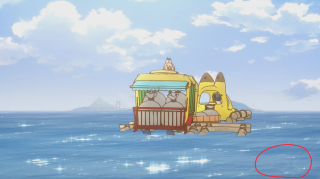 Cartoon boat water red circle - a red circle free wallpaper for desktop