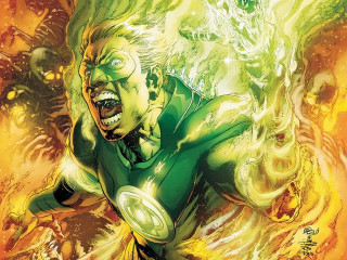 Green lantern arms out face - out free wallpaper