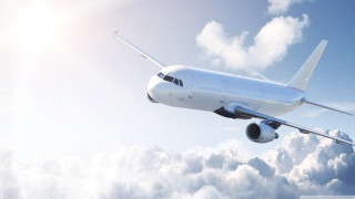 Jetliner flying cloudy sky white - below free wallpaper