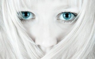 White haired woman blue eyes 5 - long white hair free wallpaper