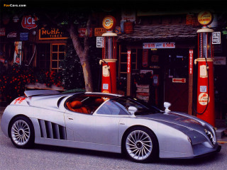 Silver sportscar gasstation tokyo retrofuturism - retrofuturism free wallpaper