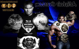 Wrestlers championship belts blue background - two man free wallpaper