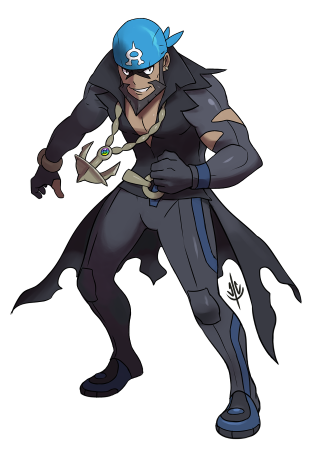 Cartoon character blue hat black - free fantasy wallpaper