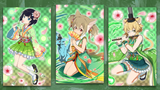 Anime characters different outfits hair 4 - a flute free wallpaper