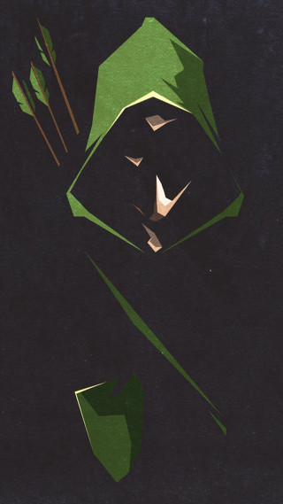 Green paper cutout face arrows - altichiero free wallpaper for mobile