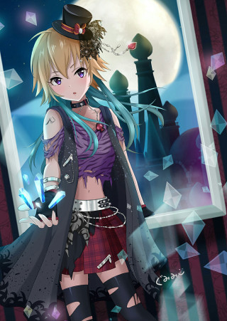 Girl top hat skirt sword - a view of the sky free wallpaper