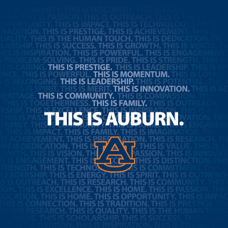 Blue background auburn logo words - official medium free wallpaper for tablet