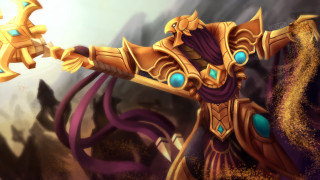 Golden robot sword gold eye - its hand free wallpaper