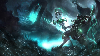 Futuristic woman sword dark cave - a dark cave free wallpaper for desktop