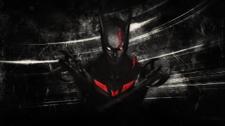 Batman red light face hands - front of him free wallpaper