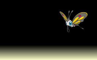 Butterfly yellow black red eye - firefly free wallpaper