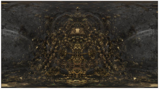 Artistic large room gold black - artistic free wallpaper