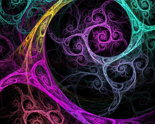 Spiral design purple green black 2 - image of a spiral design free wallpaper