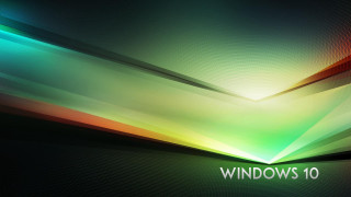 Colorful background windows 10 green - triangle free wallpaper