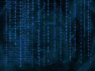 Blue background numbers clock dark 2 - number free wallpaper