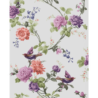 Floral wallpaper birds flowers side - free vintage wallpaper for tablet