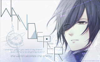 Anime character tie quote design 2 - here free wallpaper