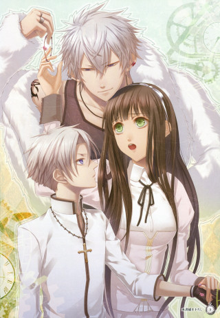 Anime characters clock woman knife - a couple of anime characters free wallpaper for mobile