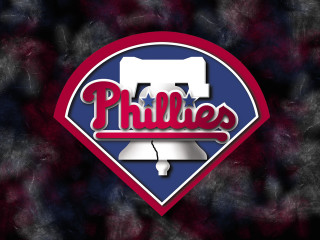 Phillies logo black background red - logo free wallpaper