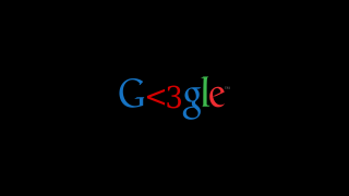 Black background google logo red 2 - pixel art free wallpaper