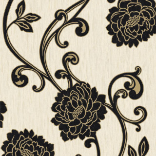 Black white flower pattern swirl - flower pattern free wallpaper