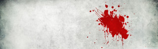 Red splatter white wall blood - on free wallpaper for desktop
