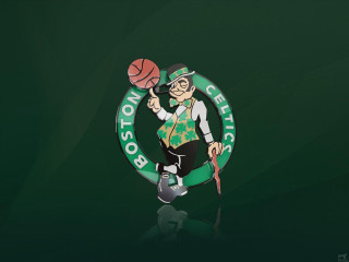 Boston basketball logo man holding 2 - his hand and a hat free wallpaper