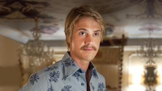 Man mustache blue shirt tie - a mustache free wallpaper