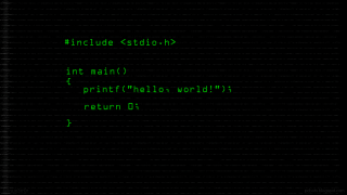 Black background green text message - print free wallpaper for desktop