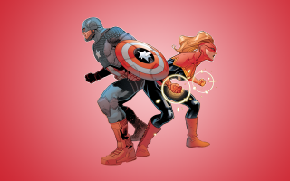 Captain america woman shield fight - marvel comic free wallpaper