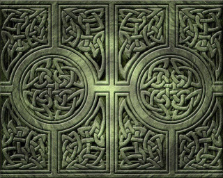Green tile pattern cross middle - charles mcauley free wallpaper