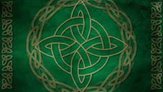 Green gold background celtic knot - celtic free wallpaper for desktop